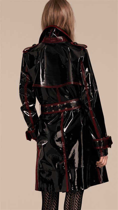 burberry patent leather coat|burberry camden trench coats.